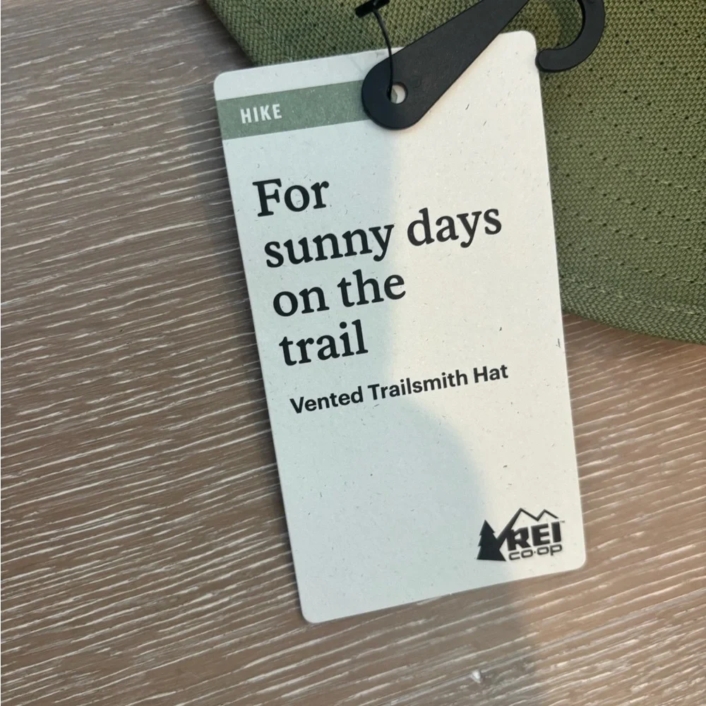 NWT REI Olive Vented Trailsmith Hat - Picture 2 of 6